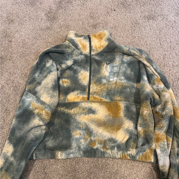 Nike Therma-Fit Tie Dye Half Zip Fleece Pullover – Women’s Medium - Picture 1 of 4